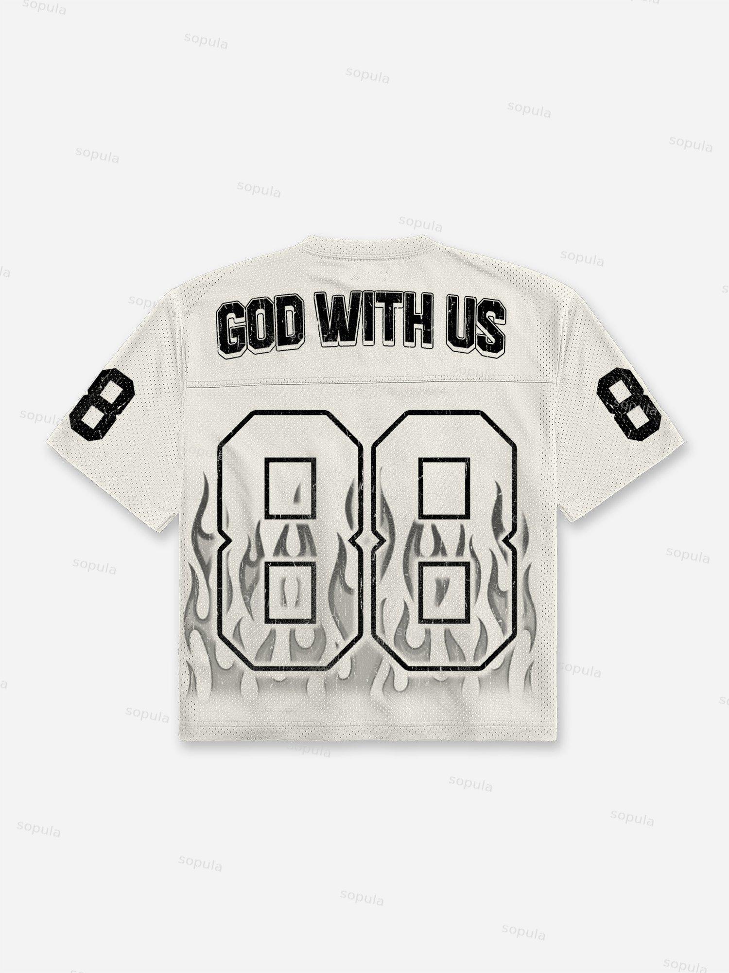 Sopula Fly Rich No.00 Graphic Blokecore Blokette V-Neck T-Shirt Product Image