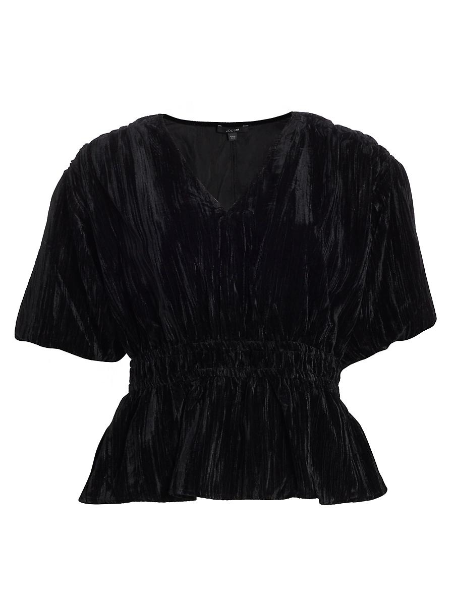 Womens The Mona Velvet Smocked Top Product Image