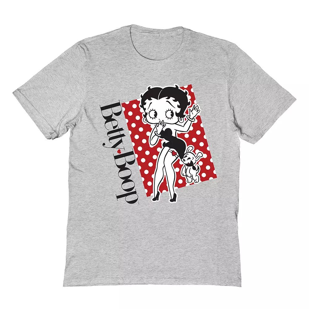 Men's Betty Boop T-Shirt, Size: Large, Sport Grey Product Image