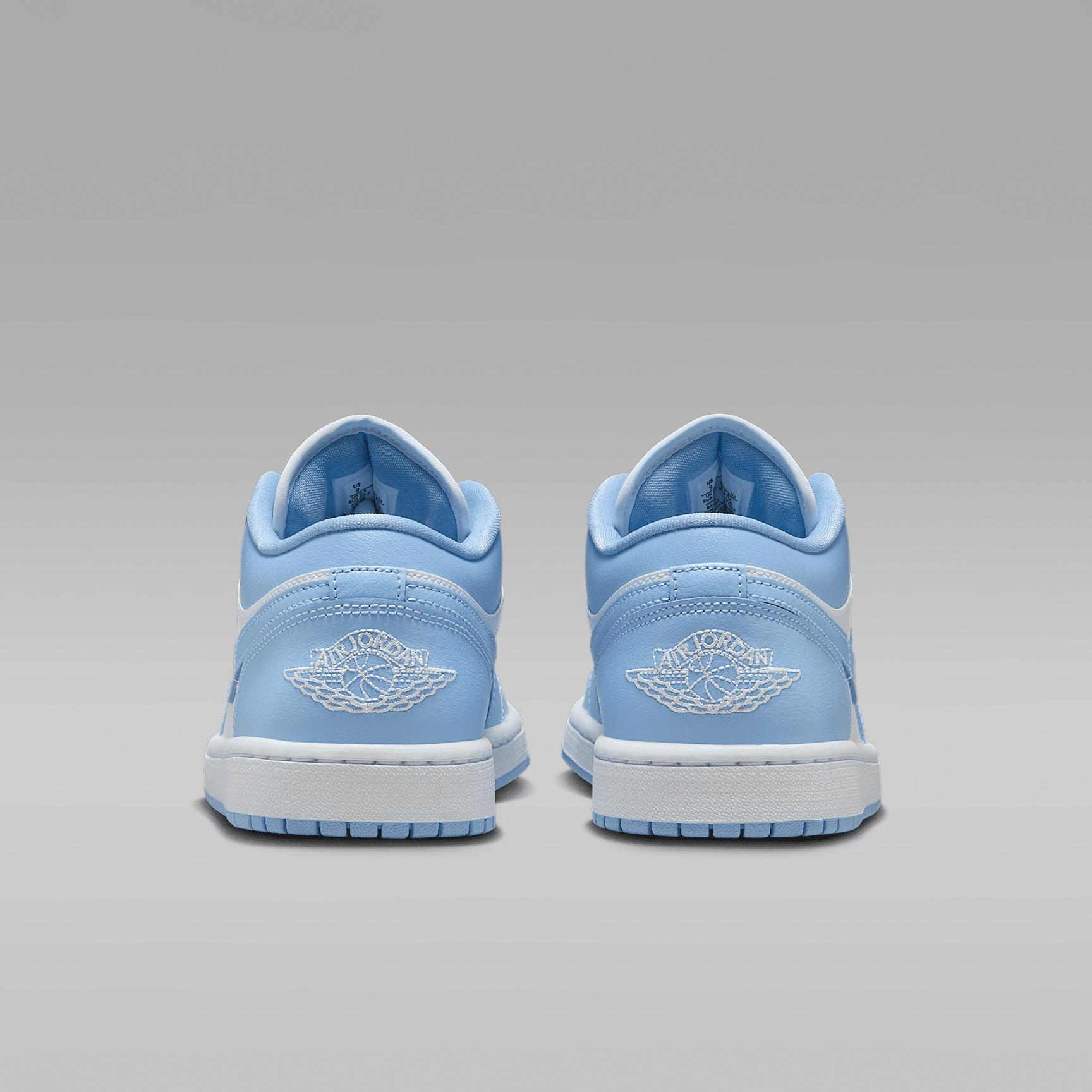 Jordan Womens Jordan AJ 1 Low - Womens Basketball Shoes White/Aluminum Product Image