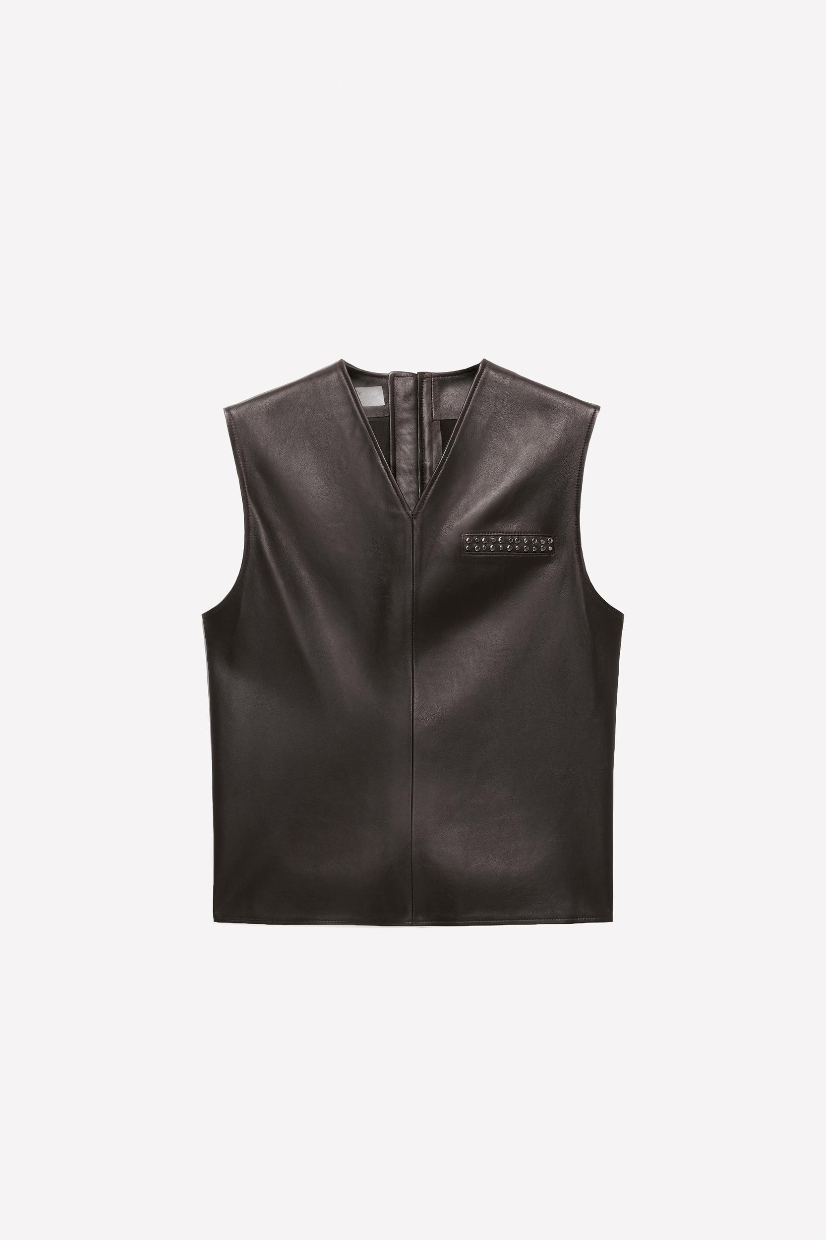 STUDDED LEATHER VEST LUDOVIC DE SAINT SERNIN x ZARA Product Image