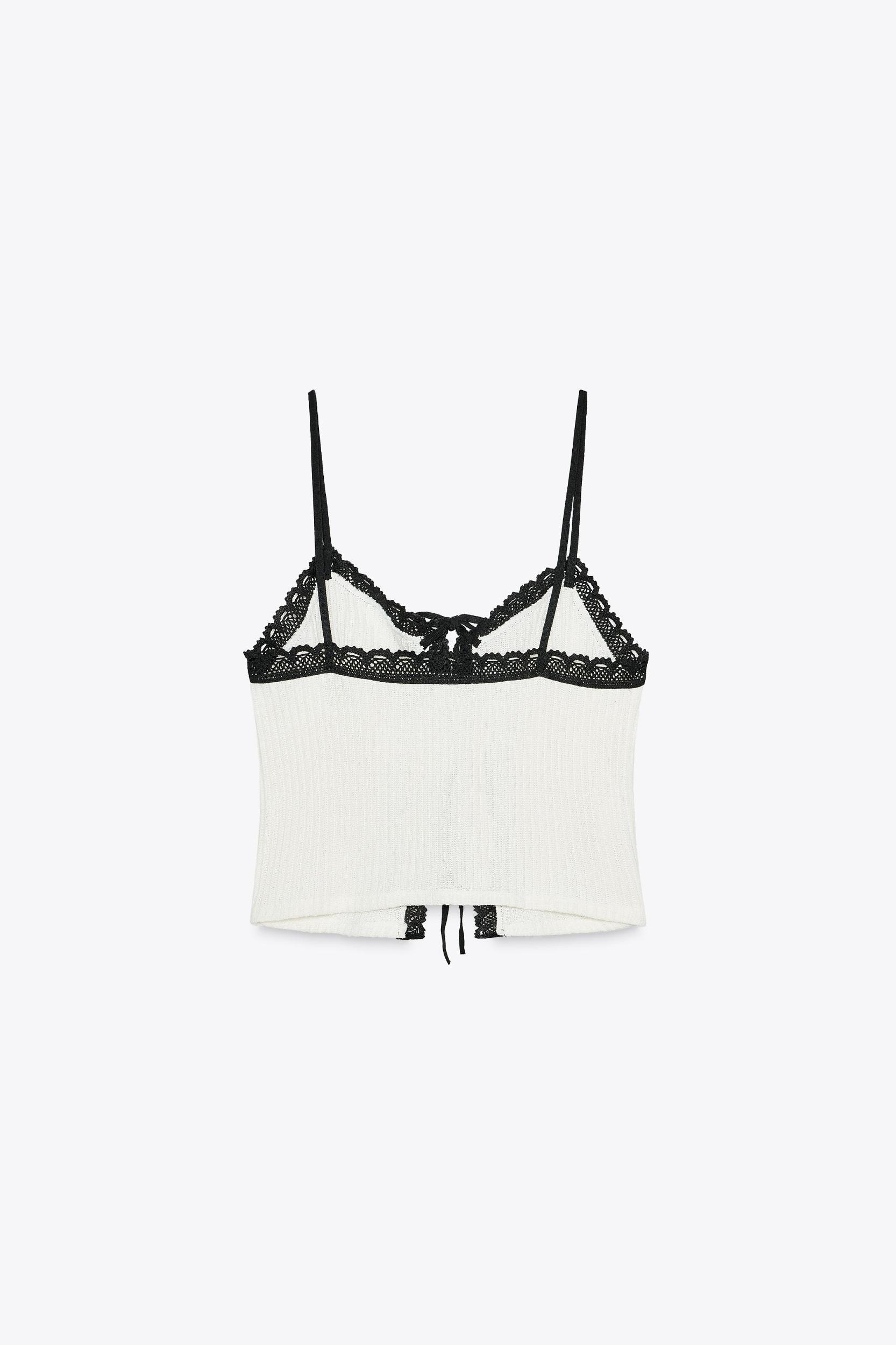 CONTRAST ROMANTIC TOP Product Image