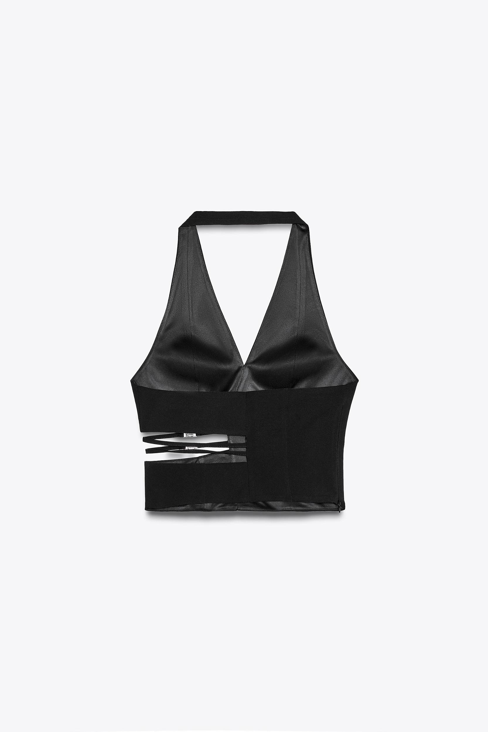 CUT OUT HALTER TOP Product Image