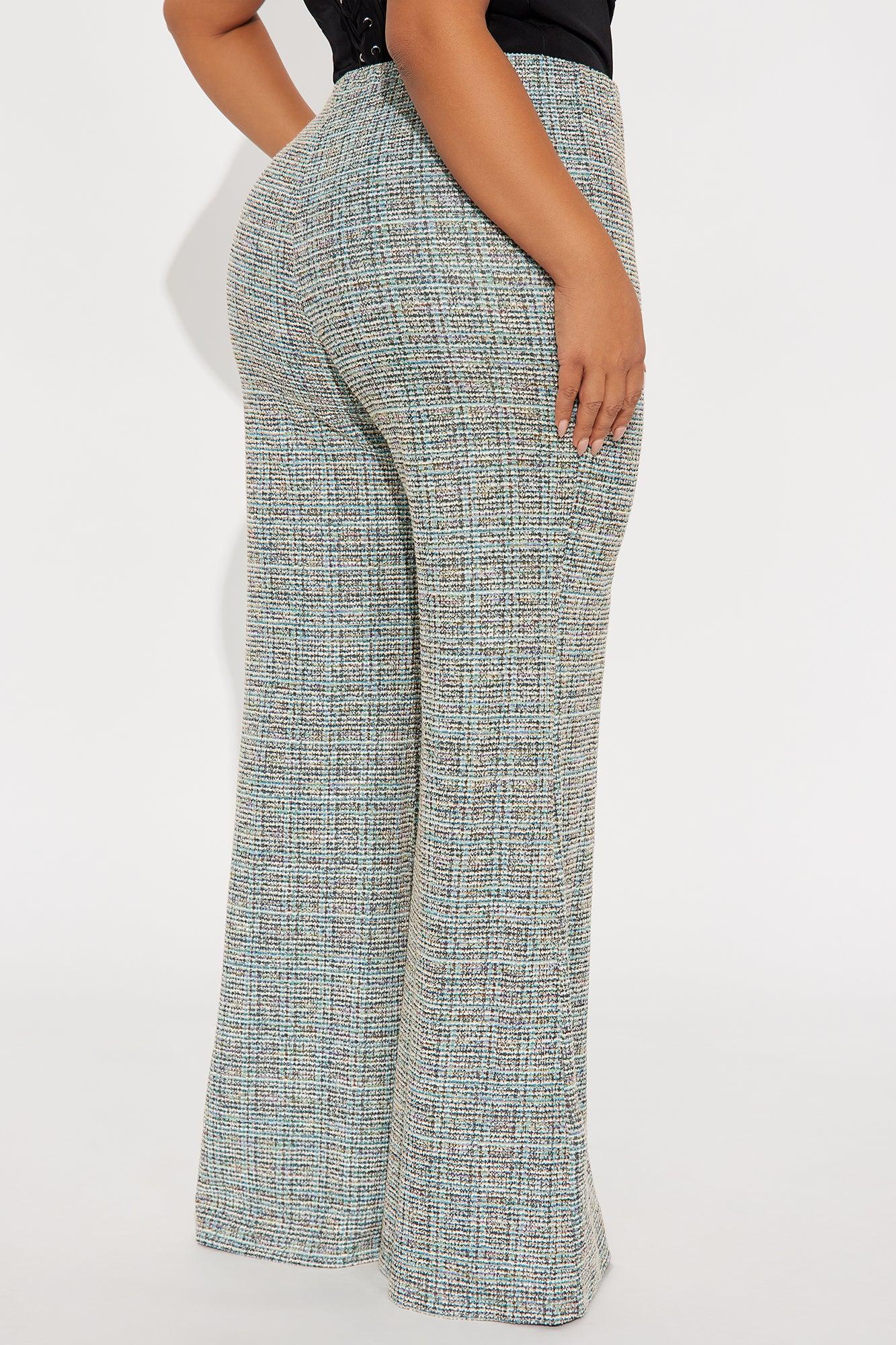 High Priority Knit Tweed Blazer Pant Set - Multi Color Female Product Image