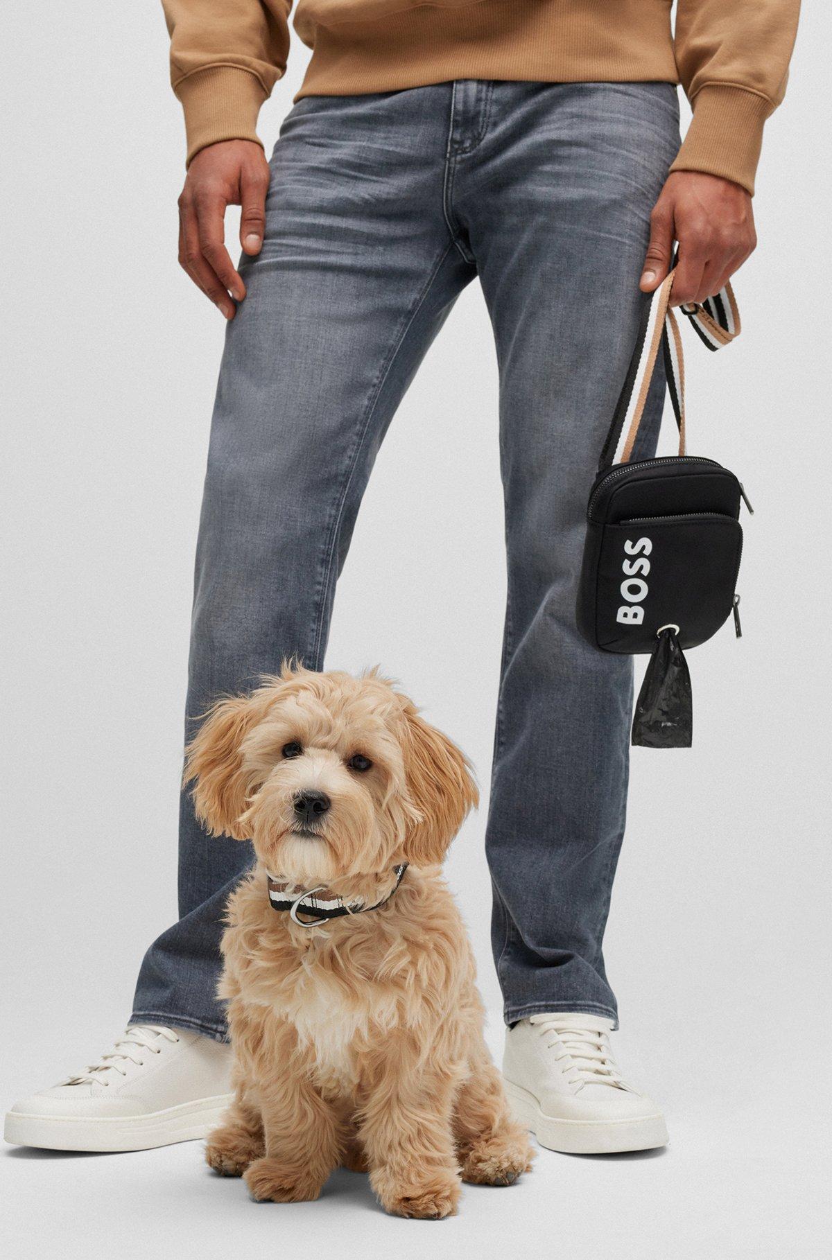 Crossbody dog-walk bag with contrast logo Product Image