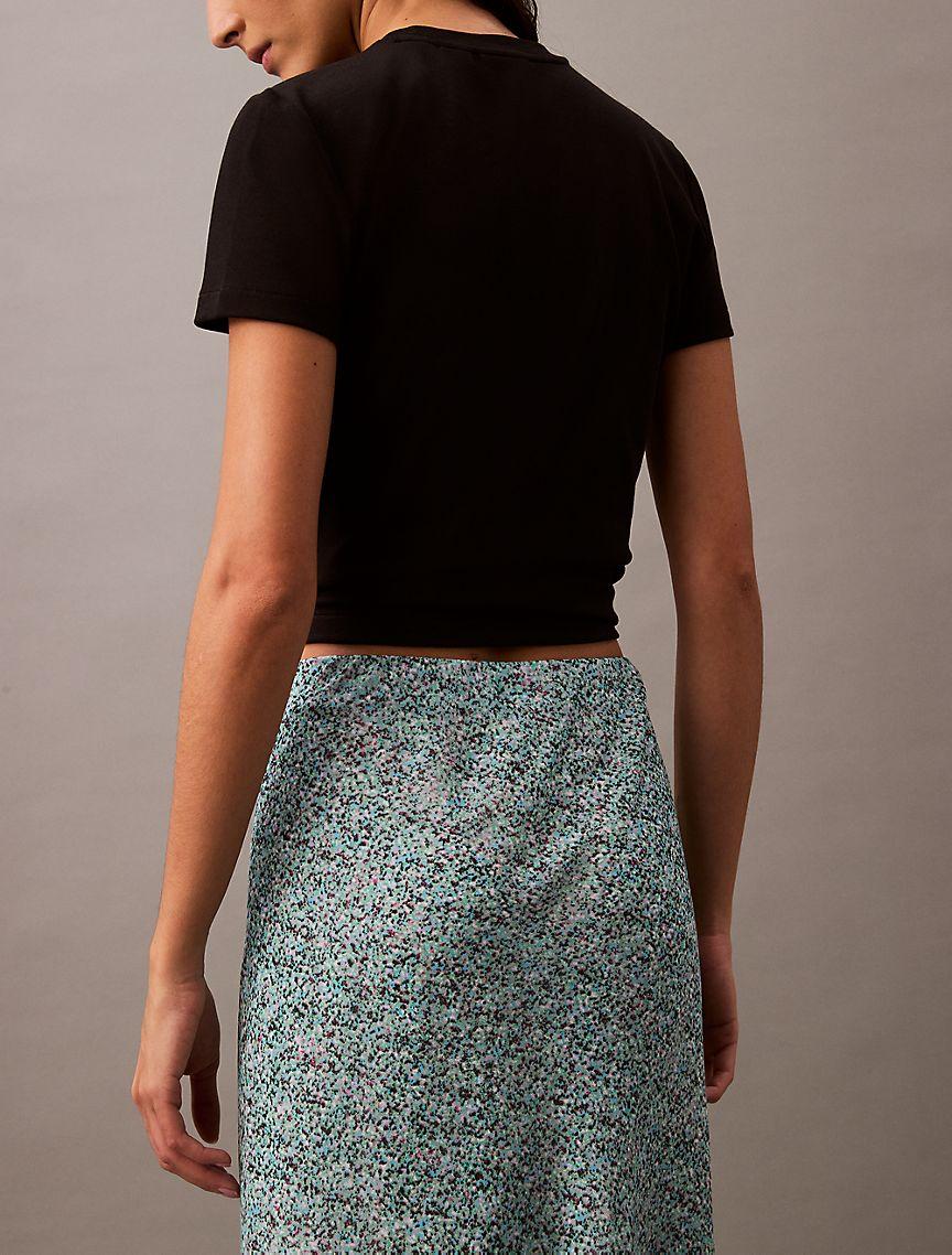 Printed Georgette Midi Skirt Product Image