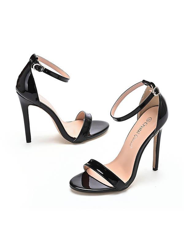 Open Toe Split-Joint Pumps Sandals Product Image