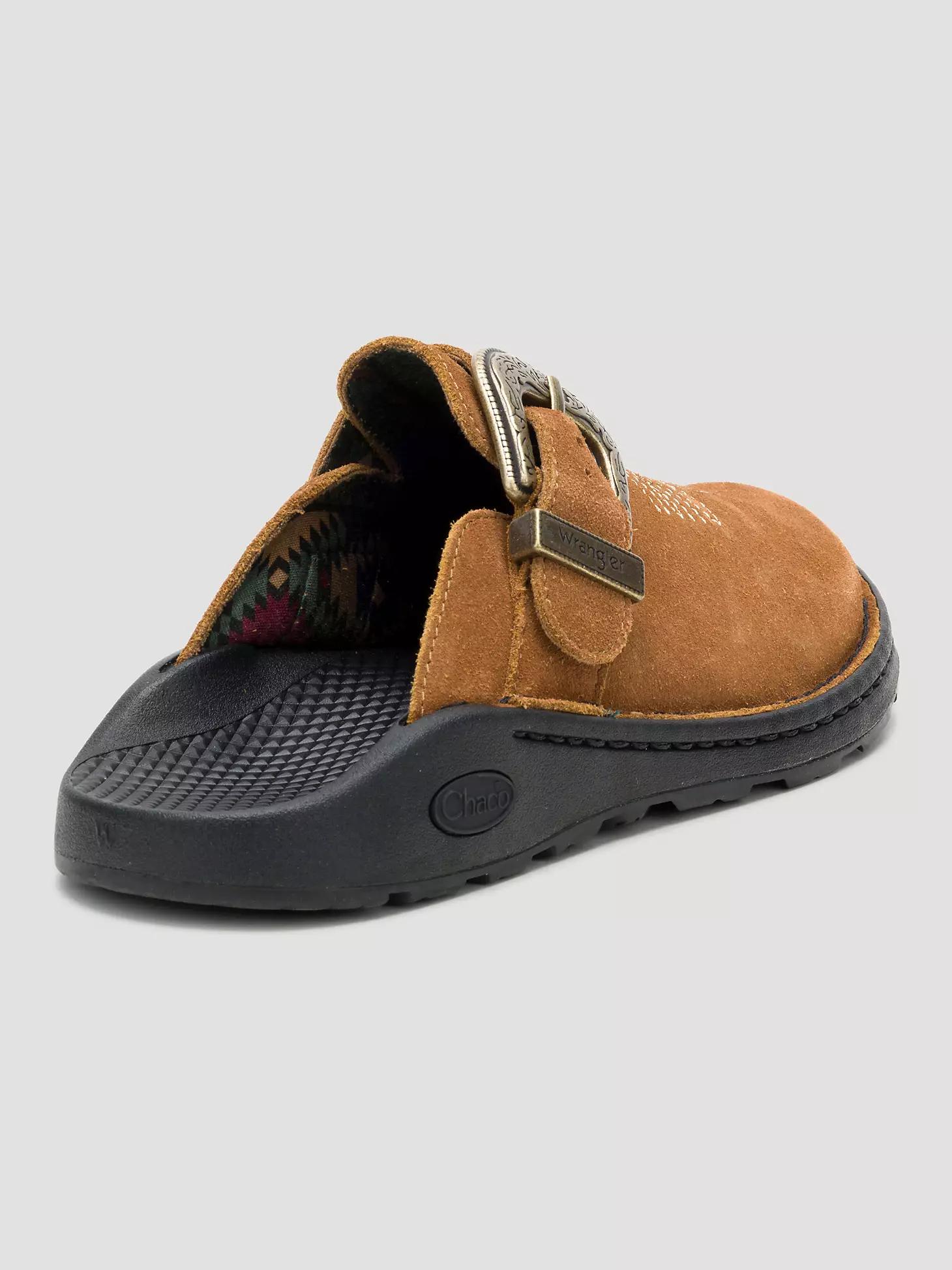 Chaco x Wrangler Women's Suede Clog in Saddle Product Image
