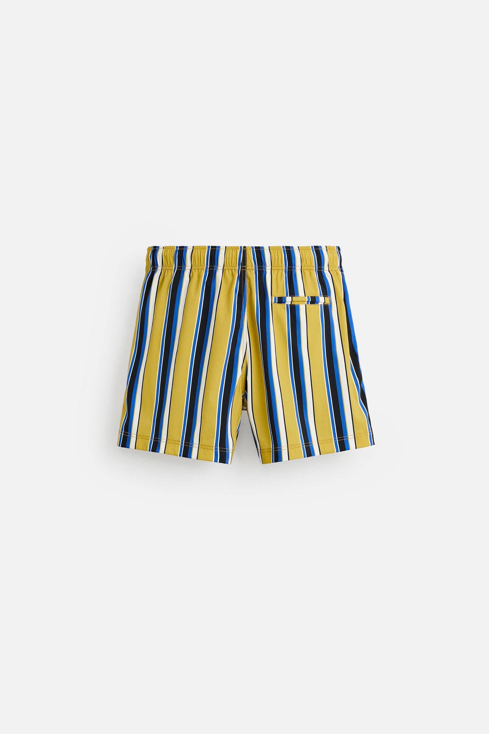 STRIPED MID-LENGTH SWIMSUIT Product Image