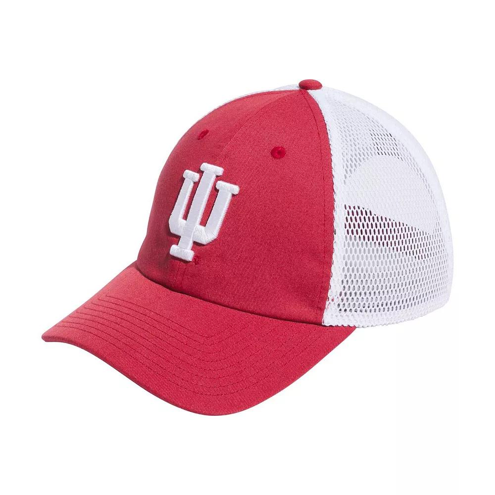 Men's adidas Crimson Indiana Hoosiers Mascot Slouch Trucker Adjustable Hat, Red Product Image