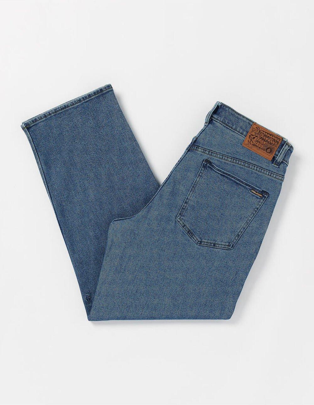 VOLCOM Billow Mens Loose Fit Jeans - BLUE DENIM Product Image