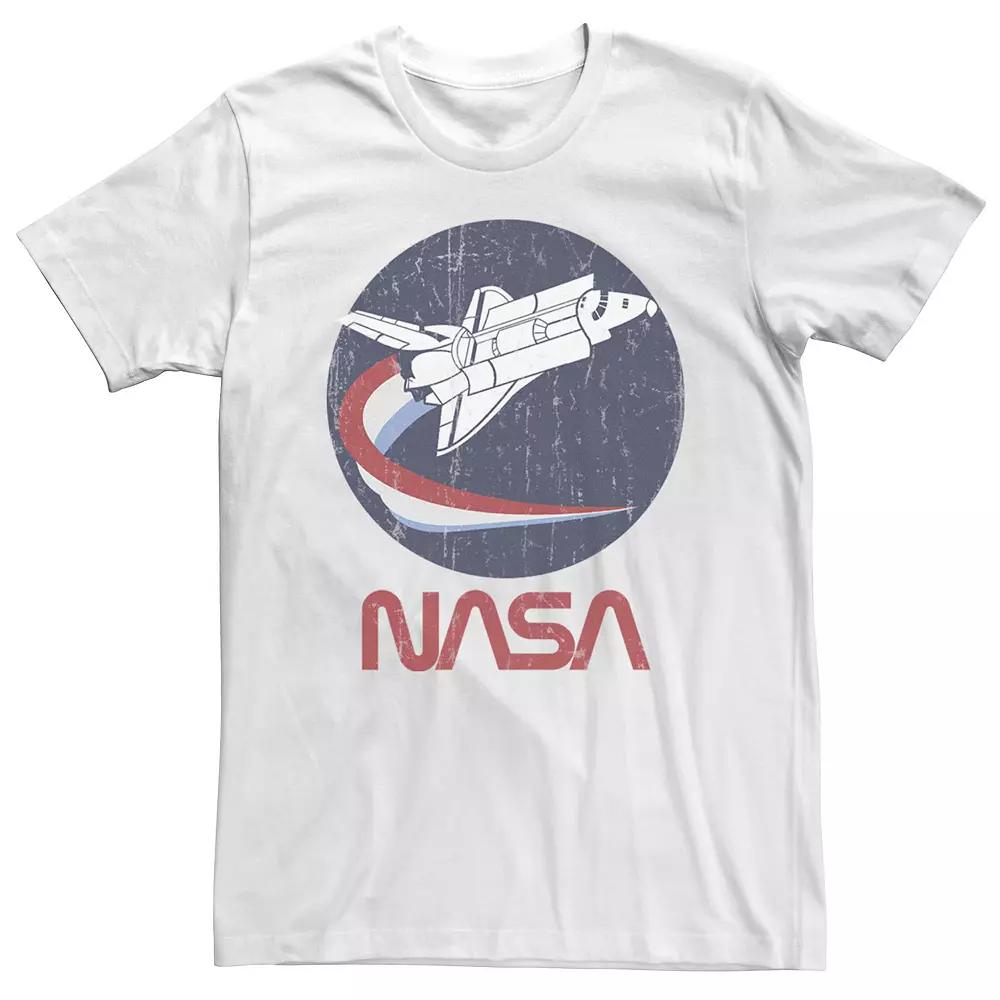 Big & Tall NASA Shuttle Three Color Swoosh Circle Tee, Men's,  Product Image