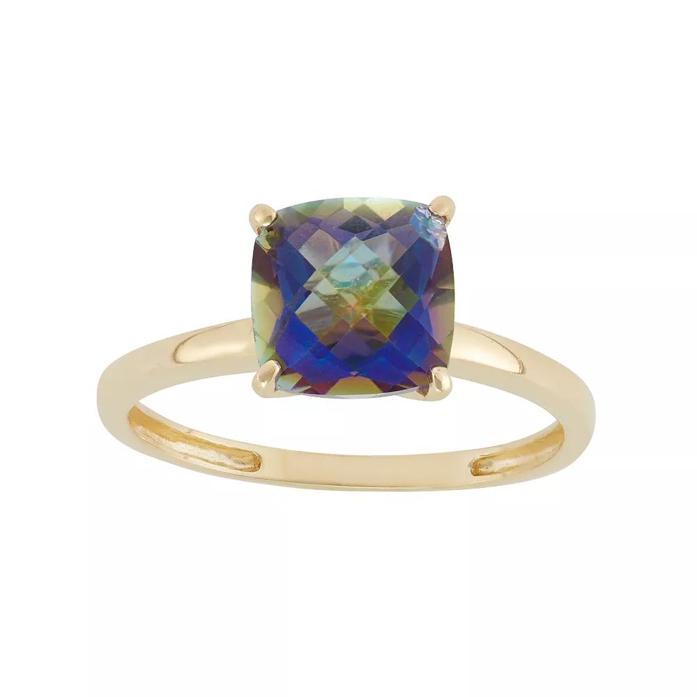 Designs by Gioelli Mystic Topaz 10k Gold Ring, Women's, Blue Product Image