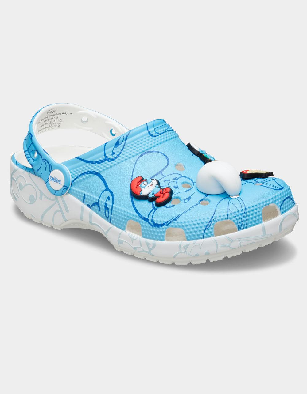 CROCS x Smurfs Classic Clogs - BLUE/WHITE Product Image