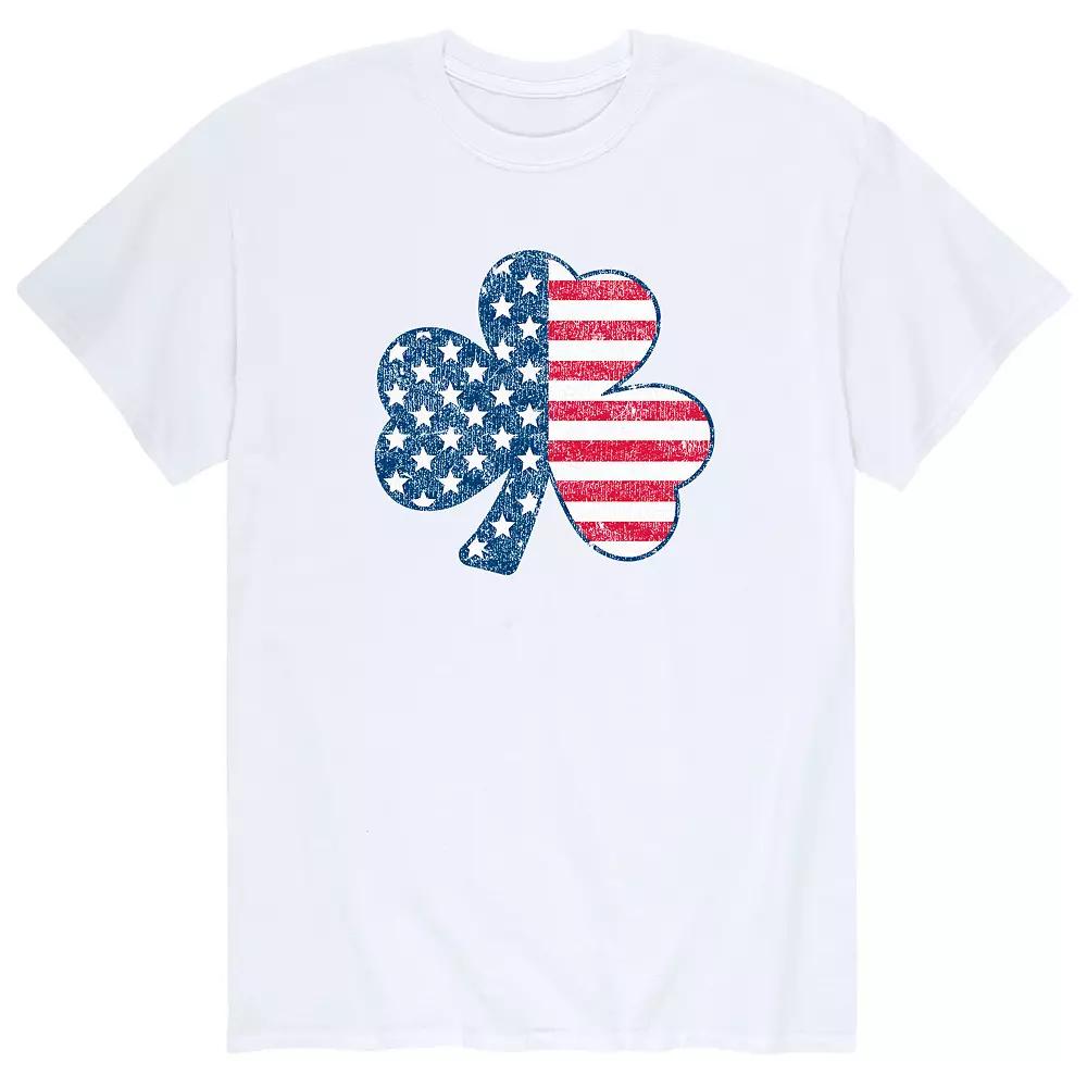 Men's American Flag Shamrock Tee,  Product Image