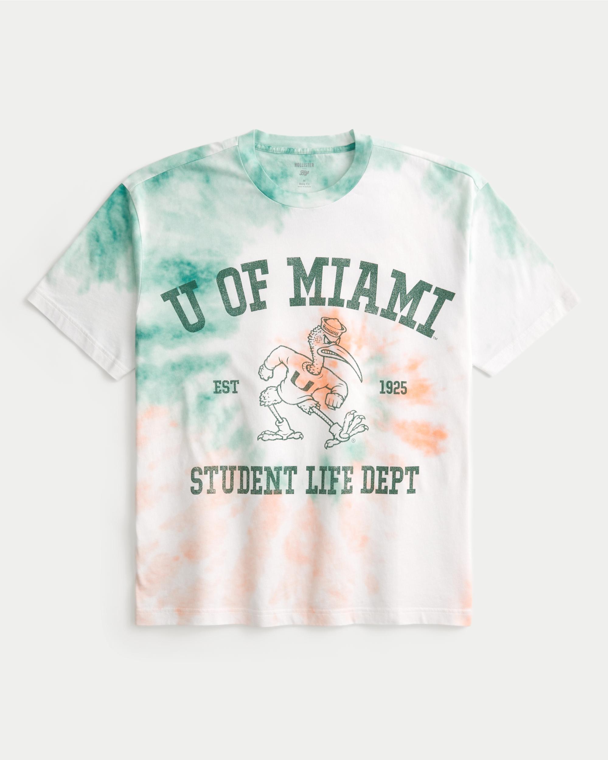 Boxy University of Miami Hurricanes Graphic Tee Product Image