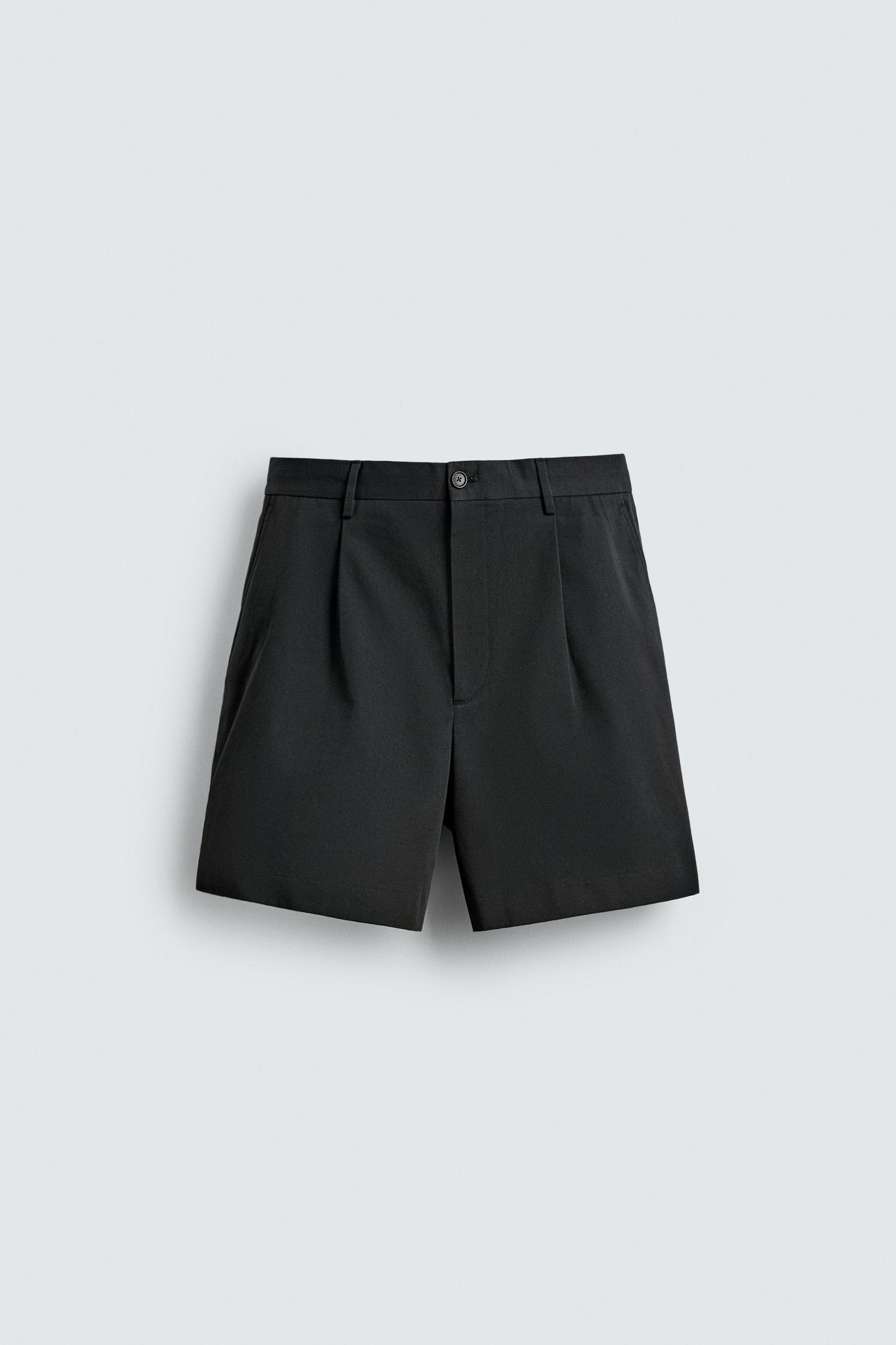 AARON LEVINE X ZARA PLEATED SHORTS Product Image