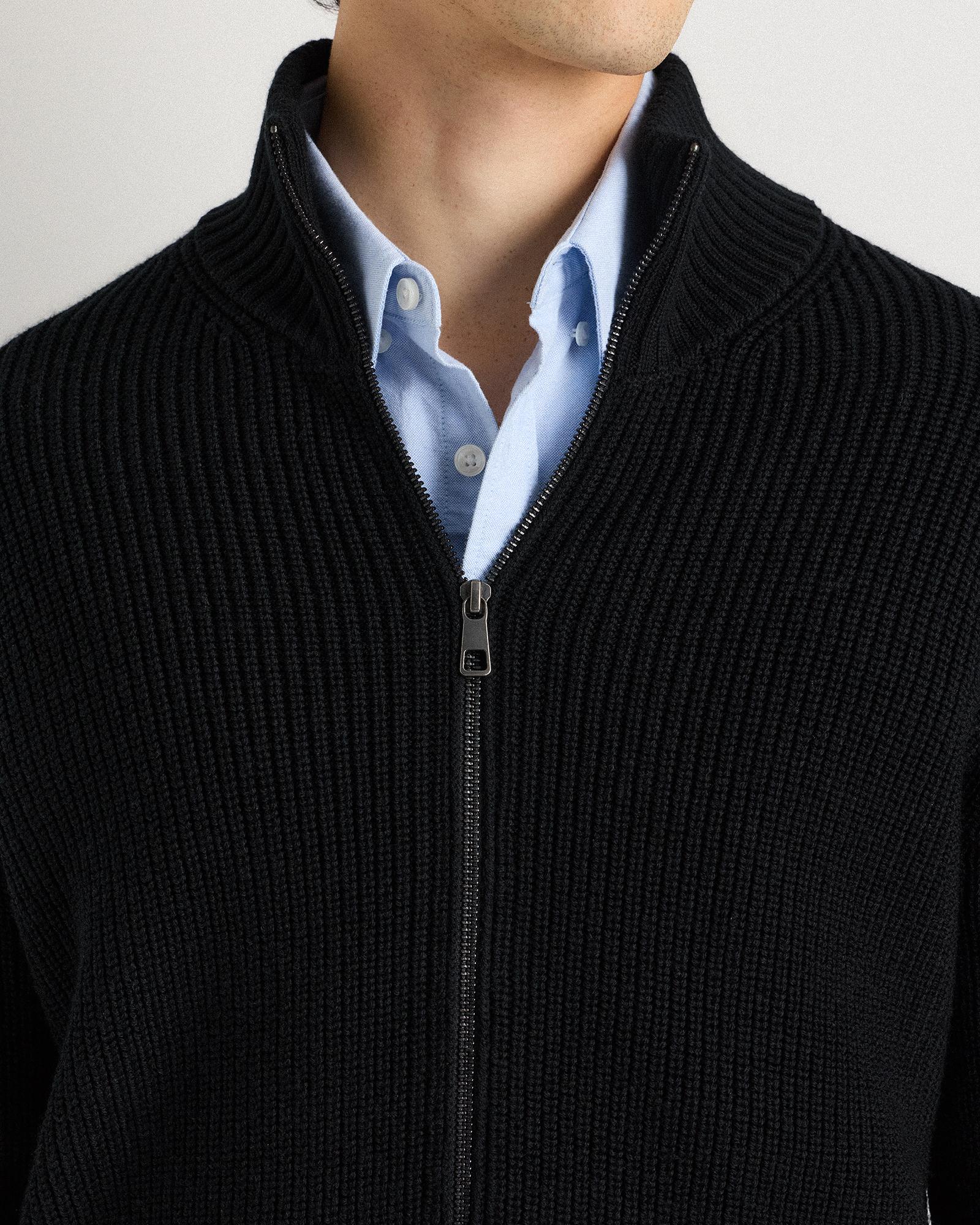 Quince | Men's Australian Merino Wool Full Zip Sweater Product Image