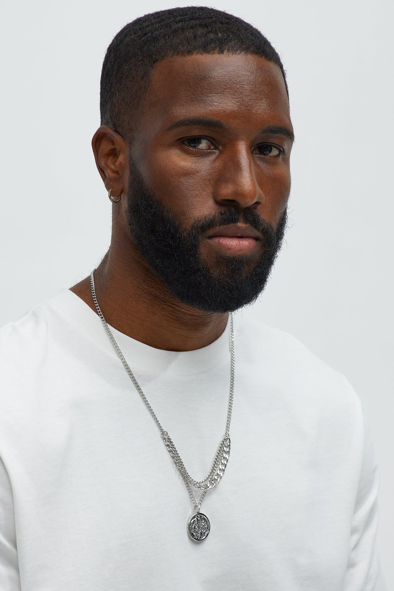 Stewart Stacked Necklace - Silver Product Image