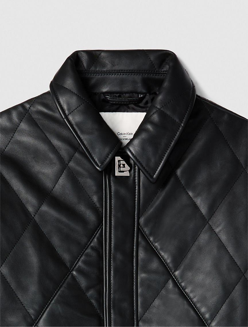 Leather Quilted Jacket Product Image