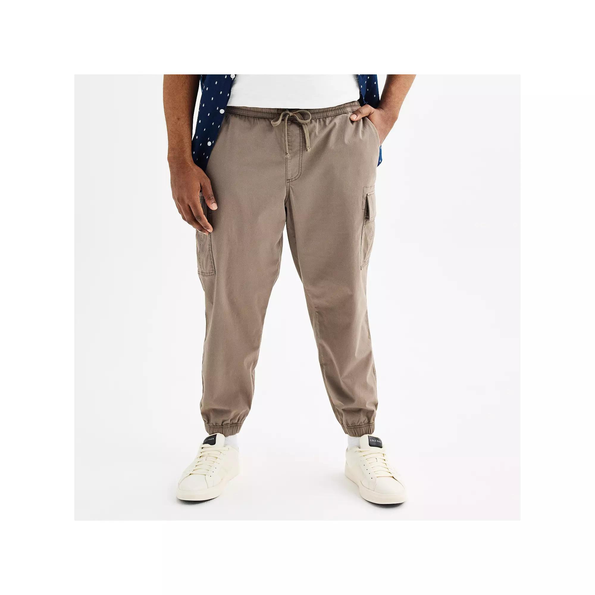 Big & Tall Sonoma Goods For Life® Pull-On Cargo Jogger Pants, Men's, Size: 3XB, Kagan Green Product Image