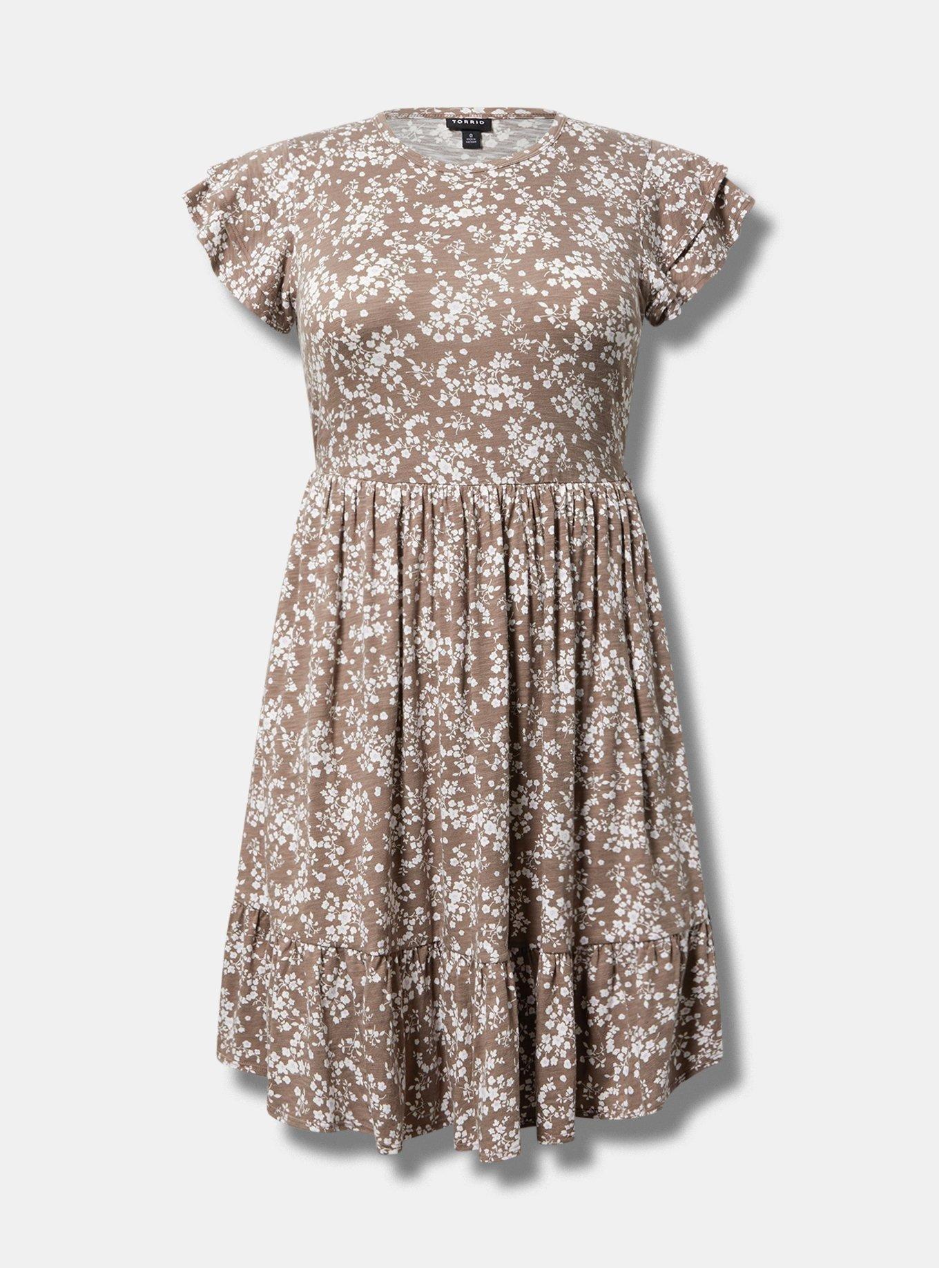 Double Ruffle Sleeve Mini Dress Product Image