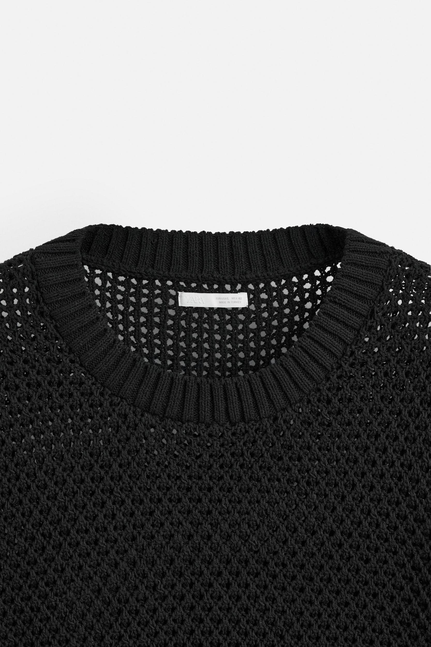 STRUCTURED OPENWORK SWEATER Product Image