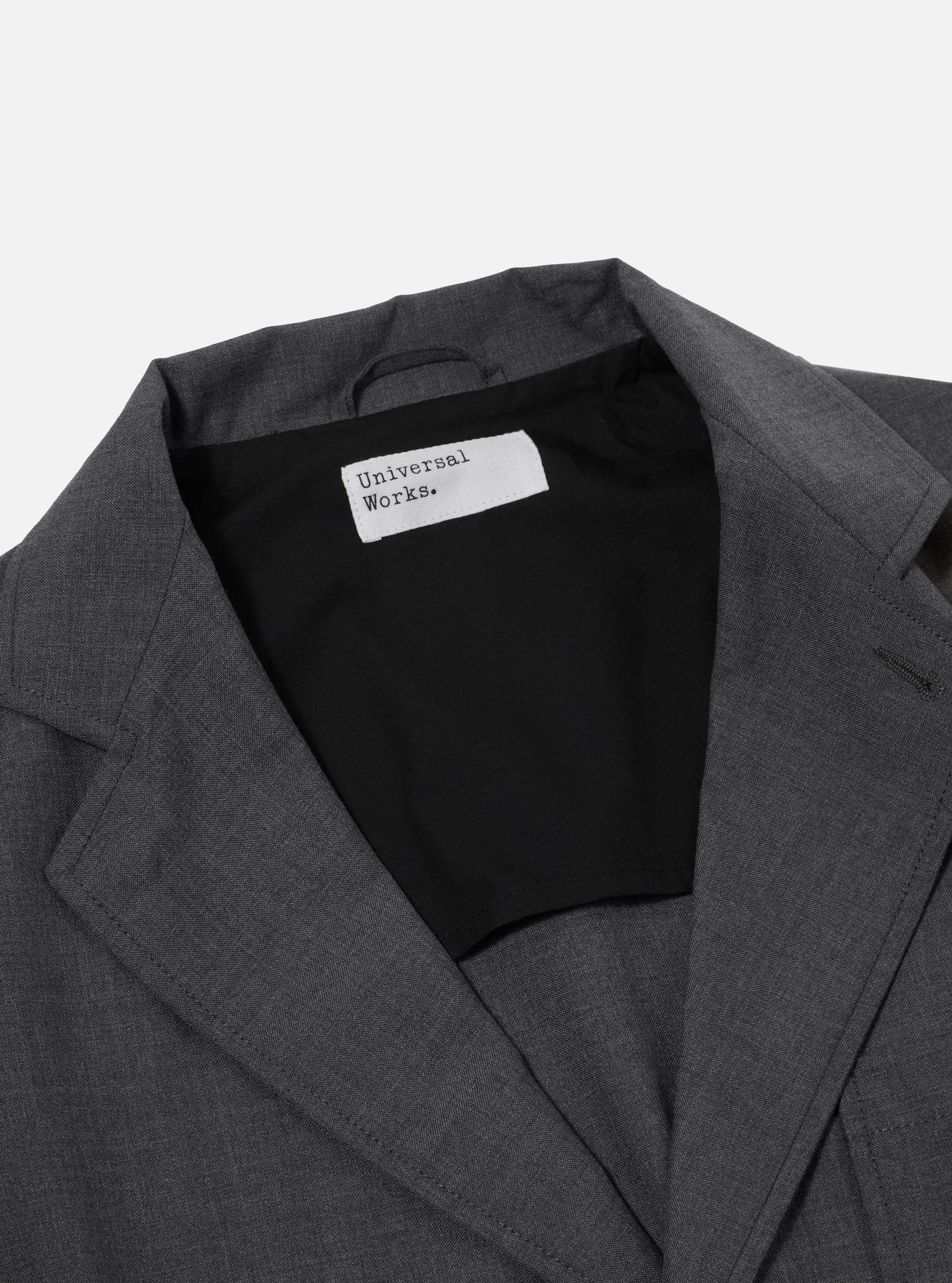 Grey Marl Tropical Suiting Two Button Jacket Product Image