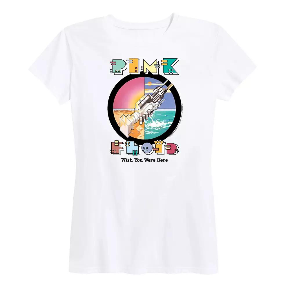 Women's Pink Floyd Robot Handshake Graphic Tee, Girl's,  Product Image