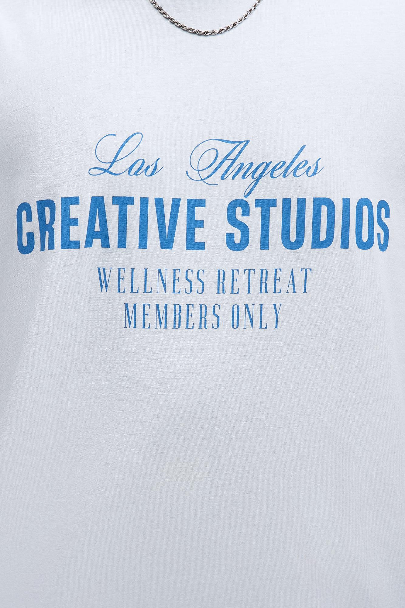 LA Creative Studios Oversized Short Sleeve Tee - White Male Product Image