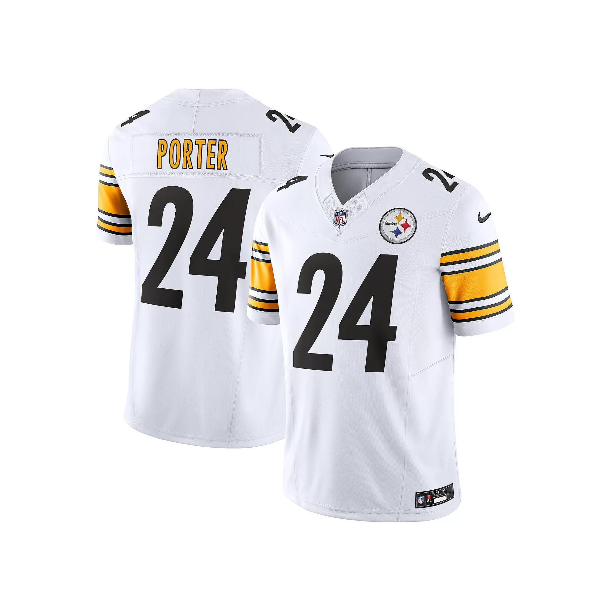 Men's Nike Joey Porter Jr. White Pittsburgh Steelers Vapor F.U.S.E. Limited Jersey,  Product Image