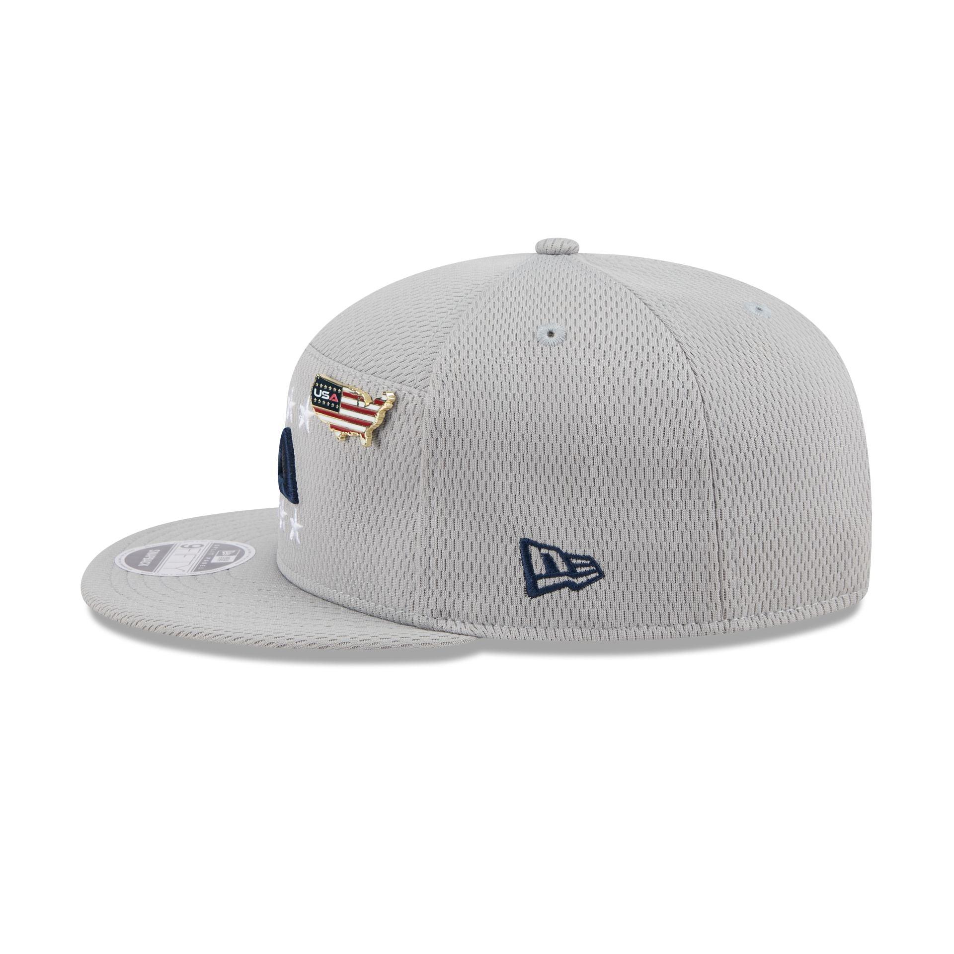 2025 Ryder Cup Team USA Gray Split Panel 9FIFTY Snapback Hat Male Product Image