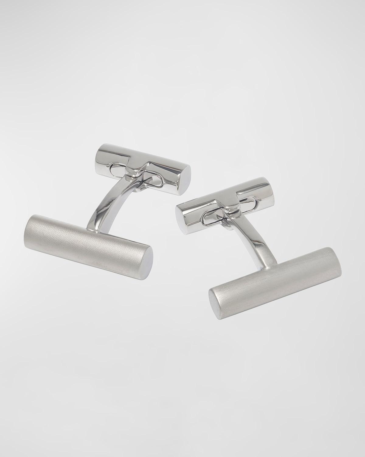 Mens Matte Bar Cufflinks Product Image