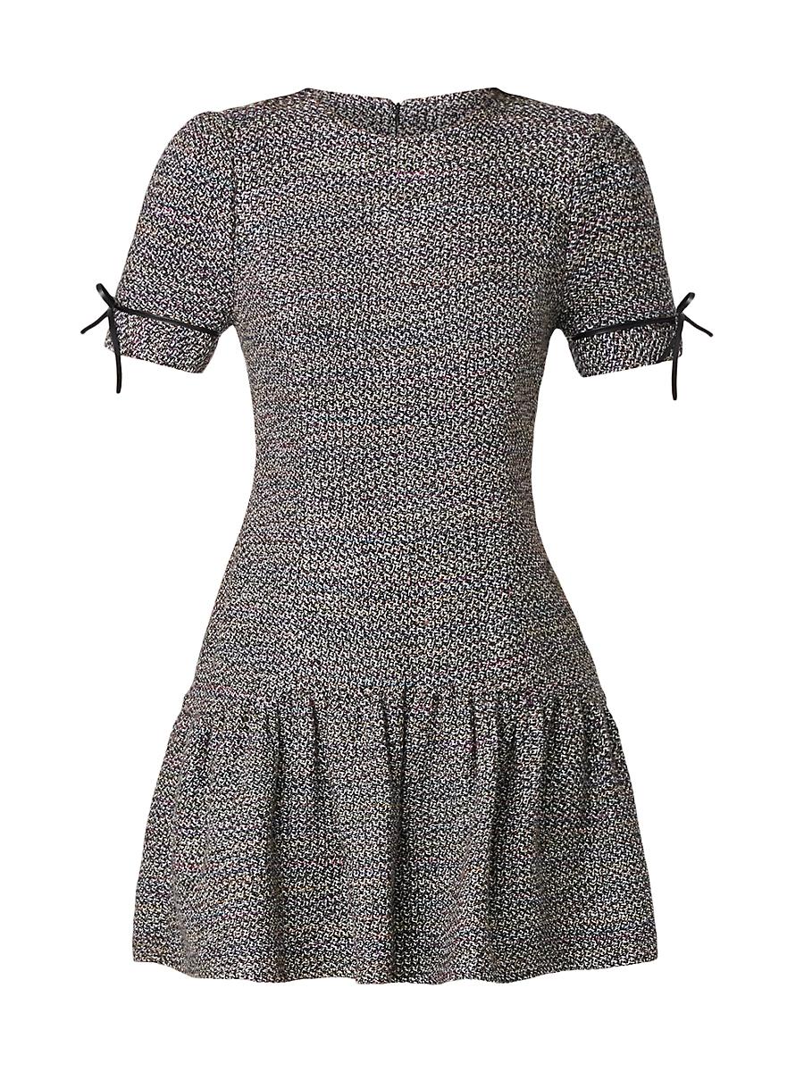 Womens Ivey Tweed Drop-Waist Minidress Product Image