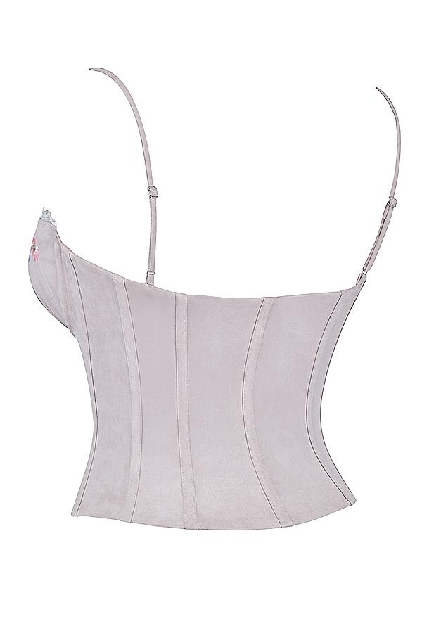 Petunia  light lavender embroidered corset - sale Product Image