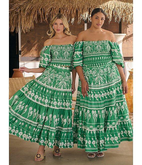 Sugarlips Plus Rick Rack Trimmed Tiered Coordinating High Waisted Skirt Product Image