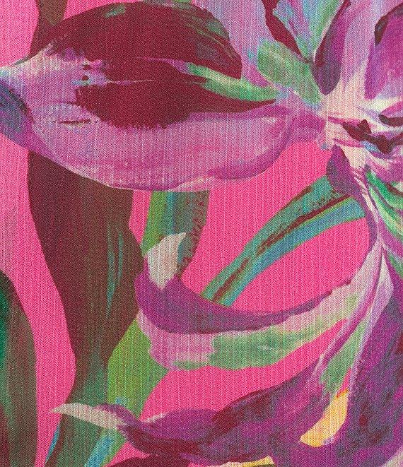 Alex Marie Petite Size Colette Floral Sleeveless Keyhole Neck Faux Wrap Maxi Dress Product Image