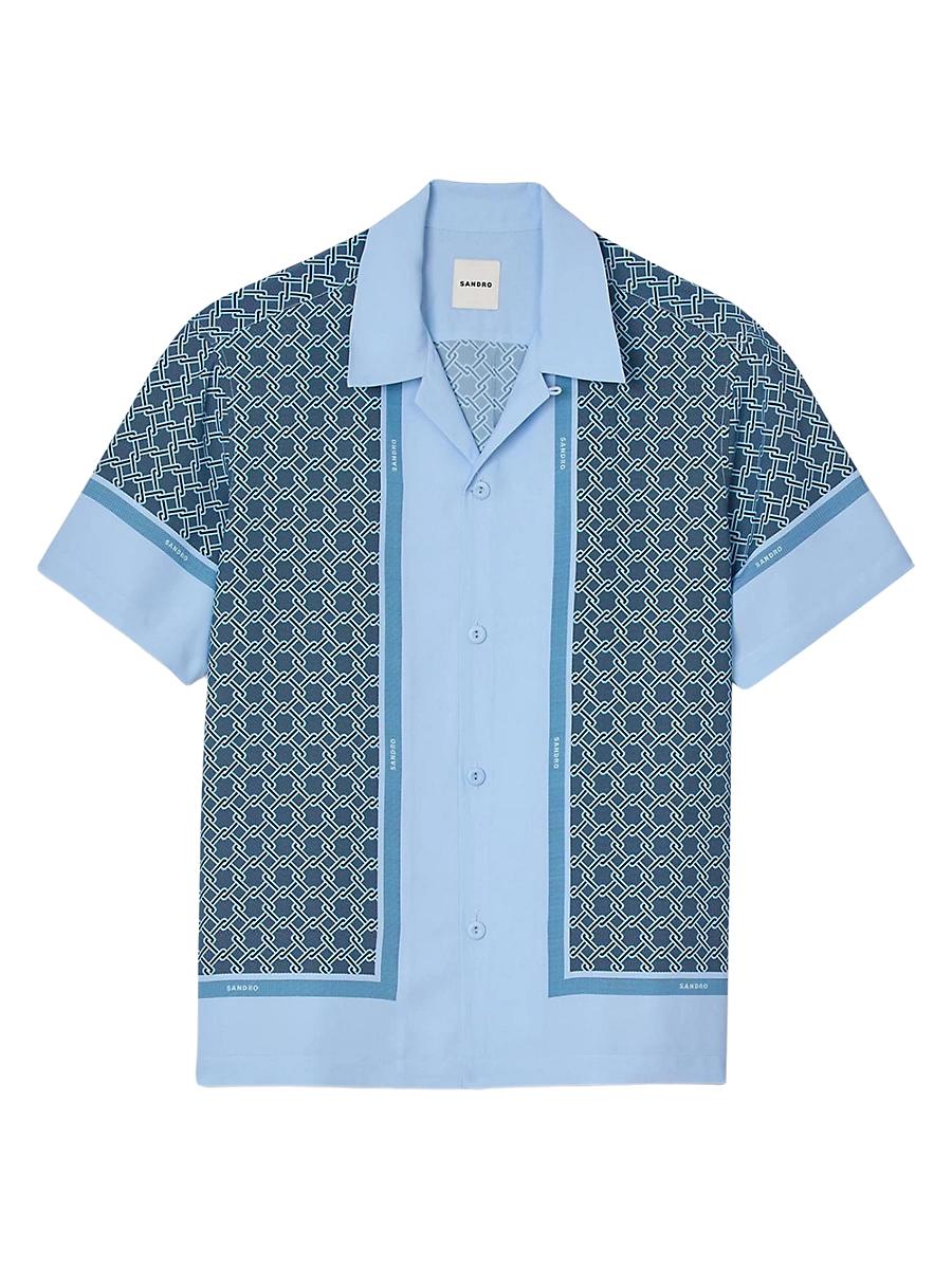 Mens Short Sleeved Patterned Shirt Product Image
