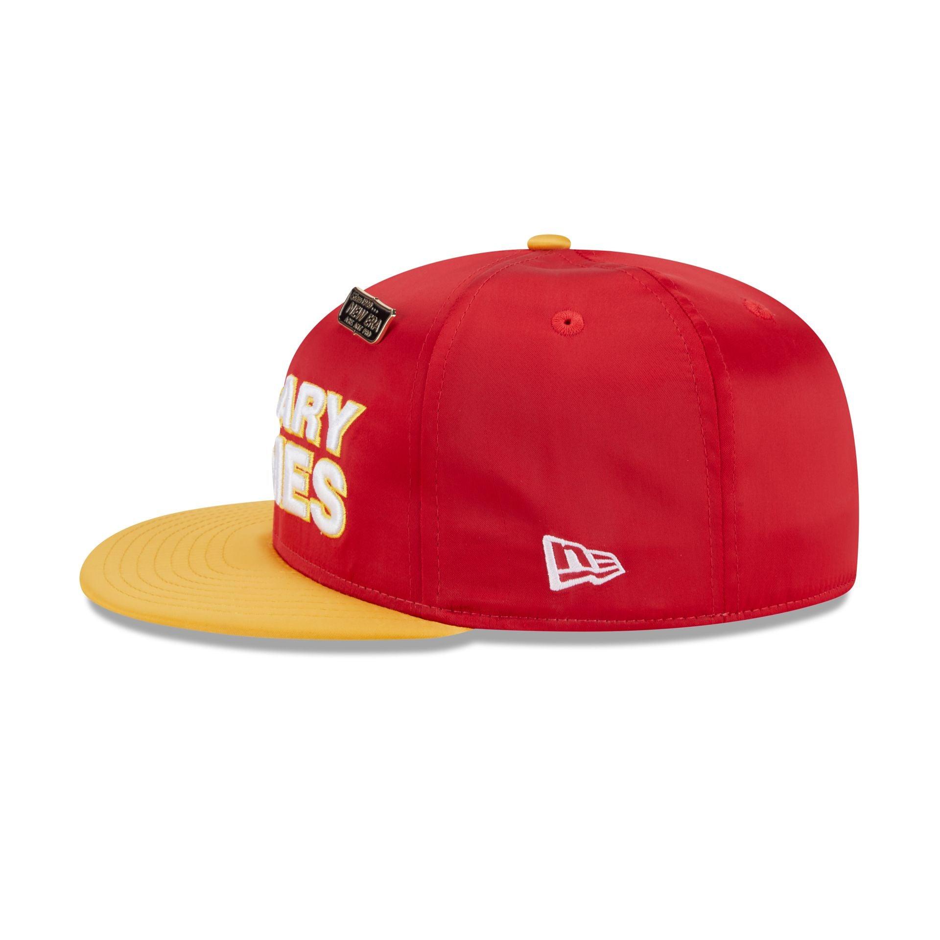 Calgary Flames Spring Satin 59FIFTY Fitted Hat Male Product Image