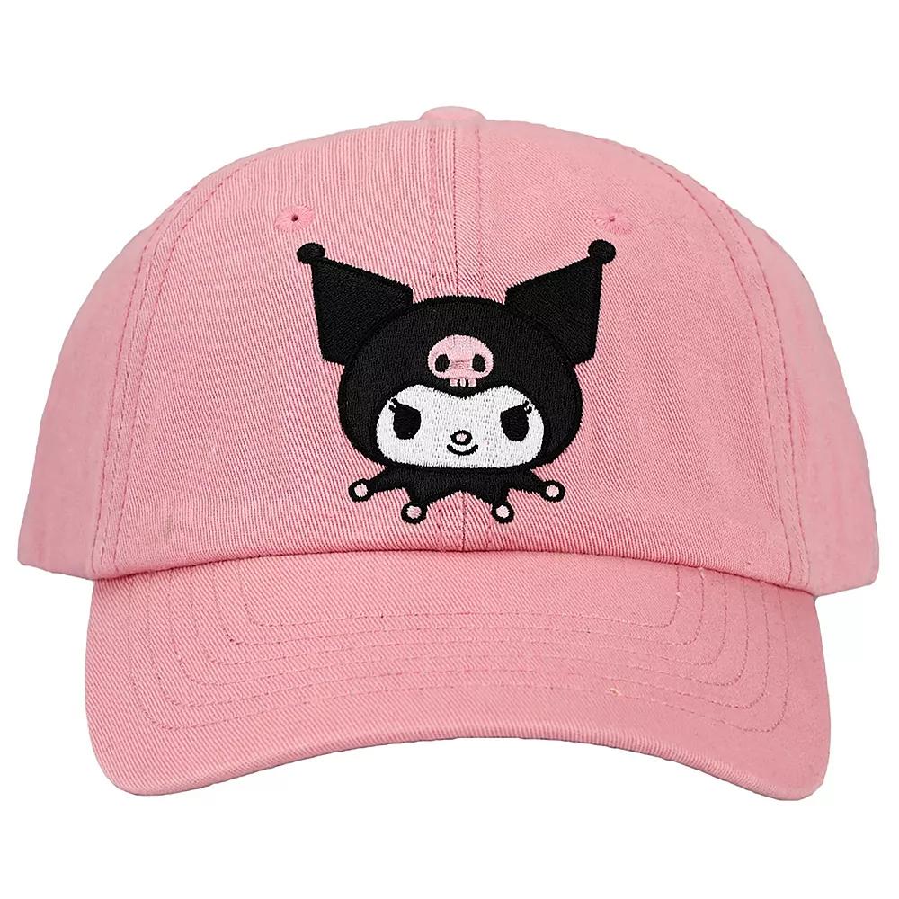 Women's Kuromi Embroidery Twill Hat, Pink Product Image