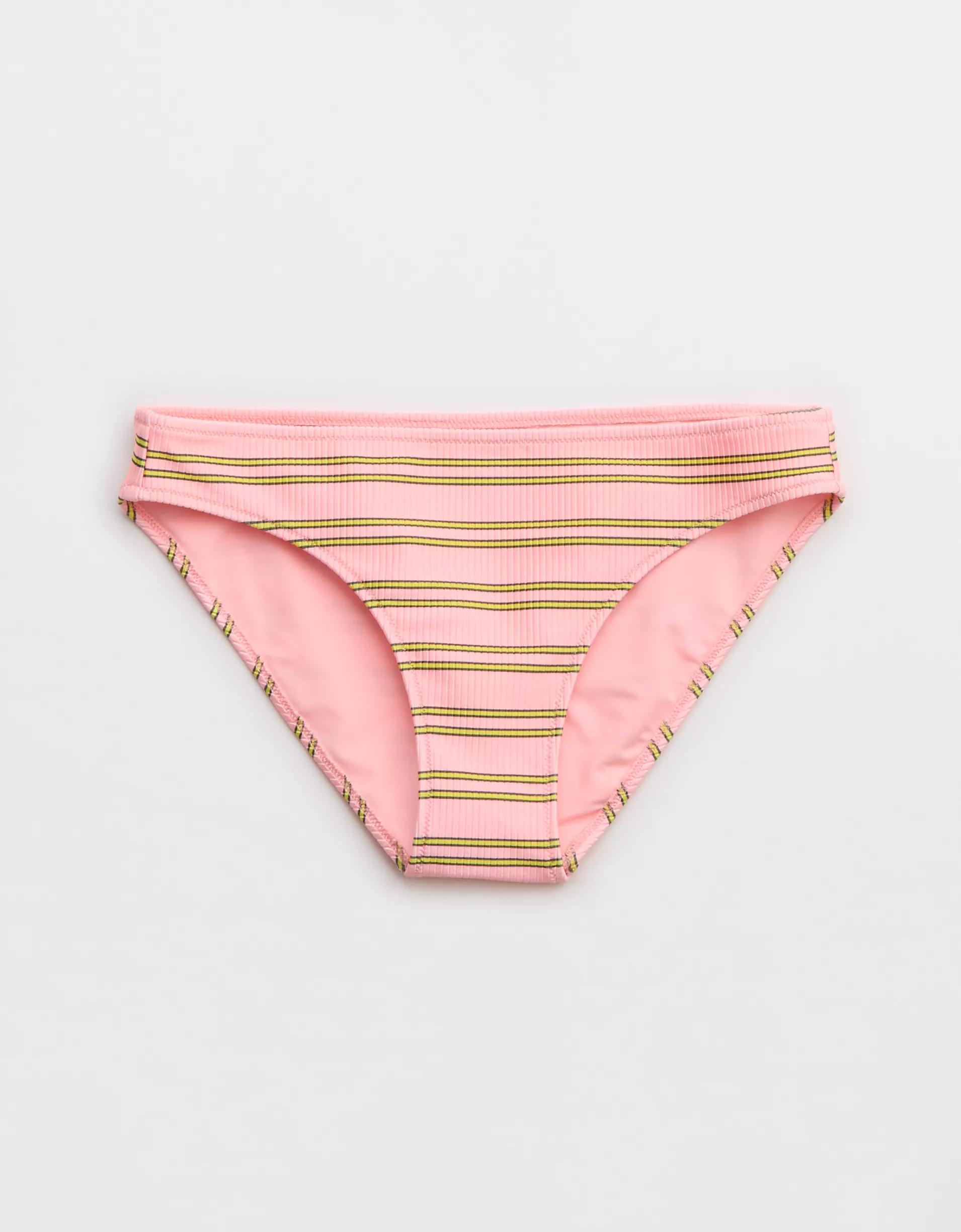 Aerie Shine Rib Full Coverage Bikini Bottom Product Image