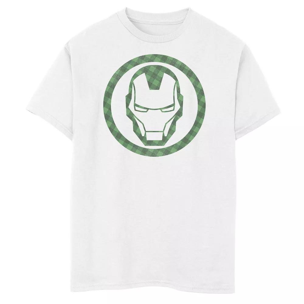 Boys 8-20 Marvel St. Patrick's Day Iron Man Plaid Logo Graphic Tee, Boy's,  Product Image