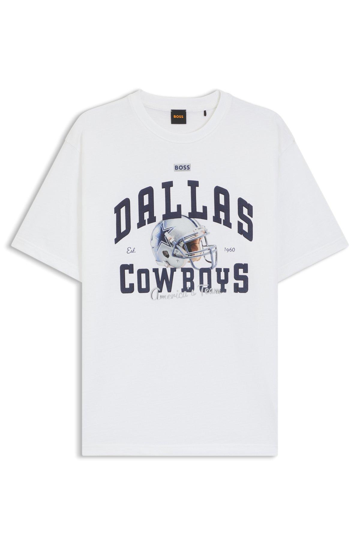 BOSS x DALLAS COWBOYS T-shirt with helmet graphic Product Image