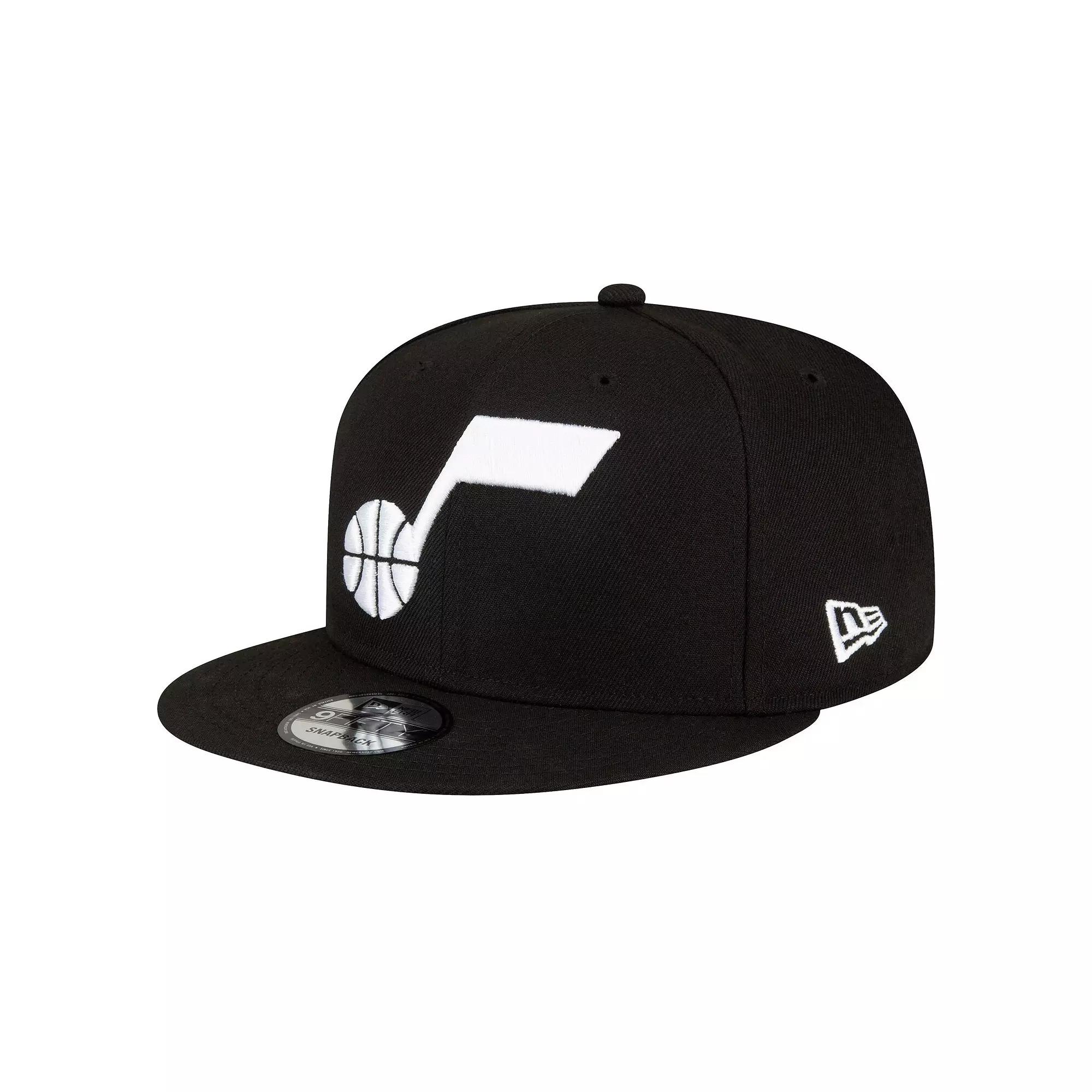 Men's New Era Black Utah Jazz Official Team Color 9FIFTY Snapback Hat, Jaz Black Product Image