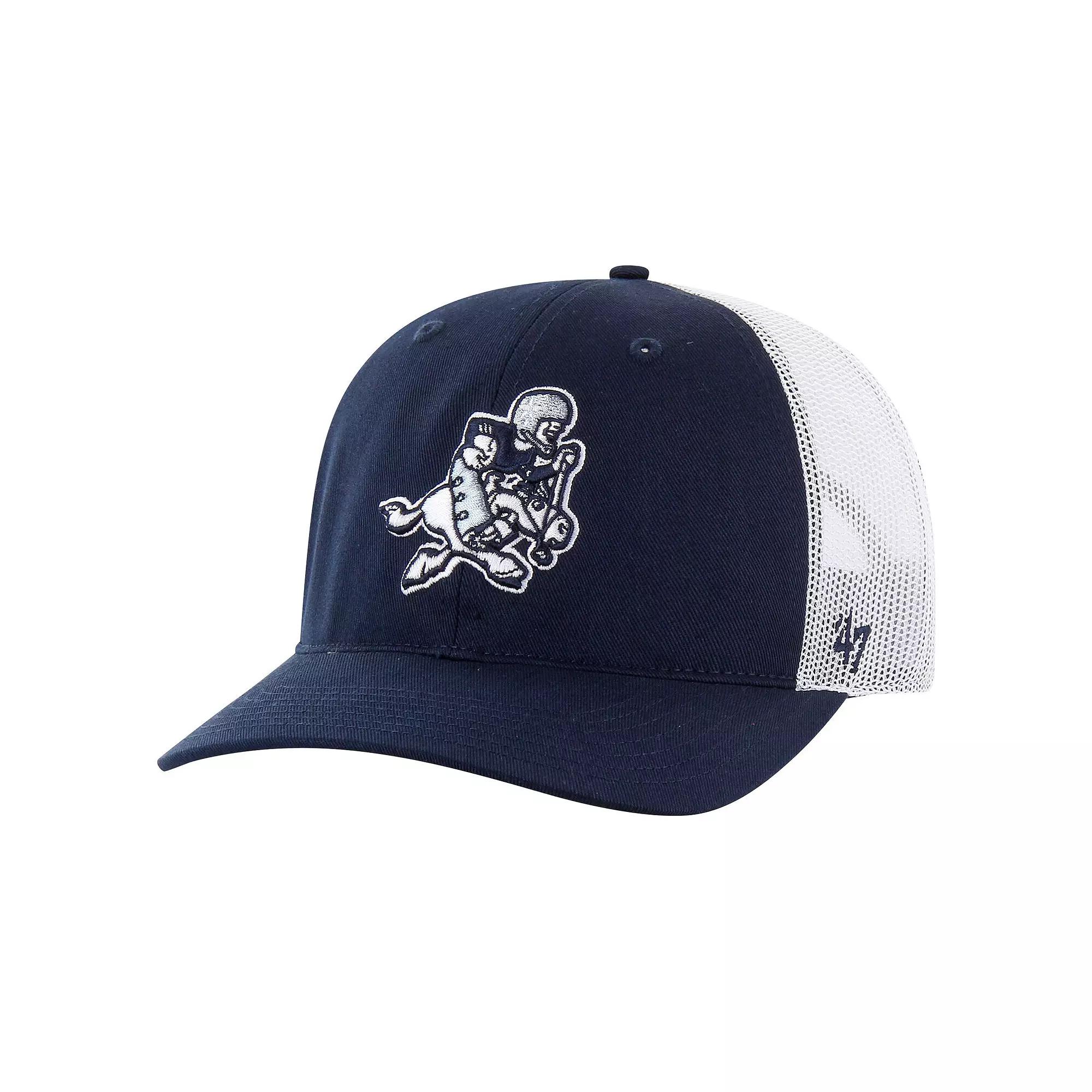 Men's '47 Navy/White Dallas Cowboys Retro Trucker Adjustable Hat, Blue Product Image