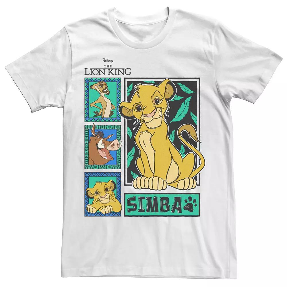 Disney's The Lion King Simba Jungle Panels Men's Tee,  Product Image