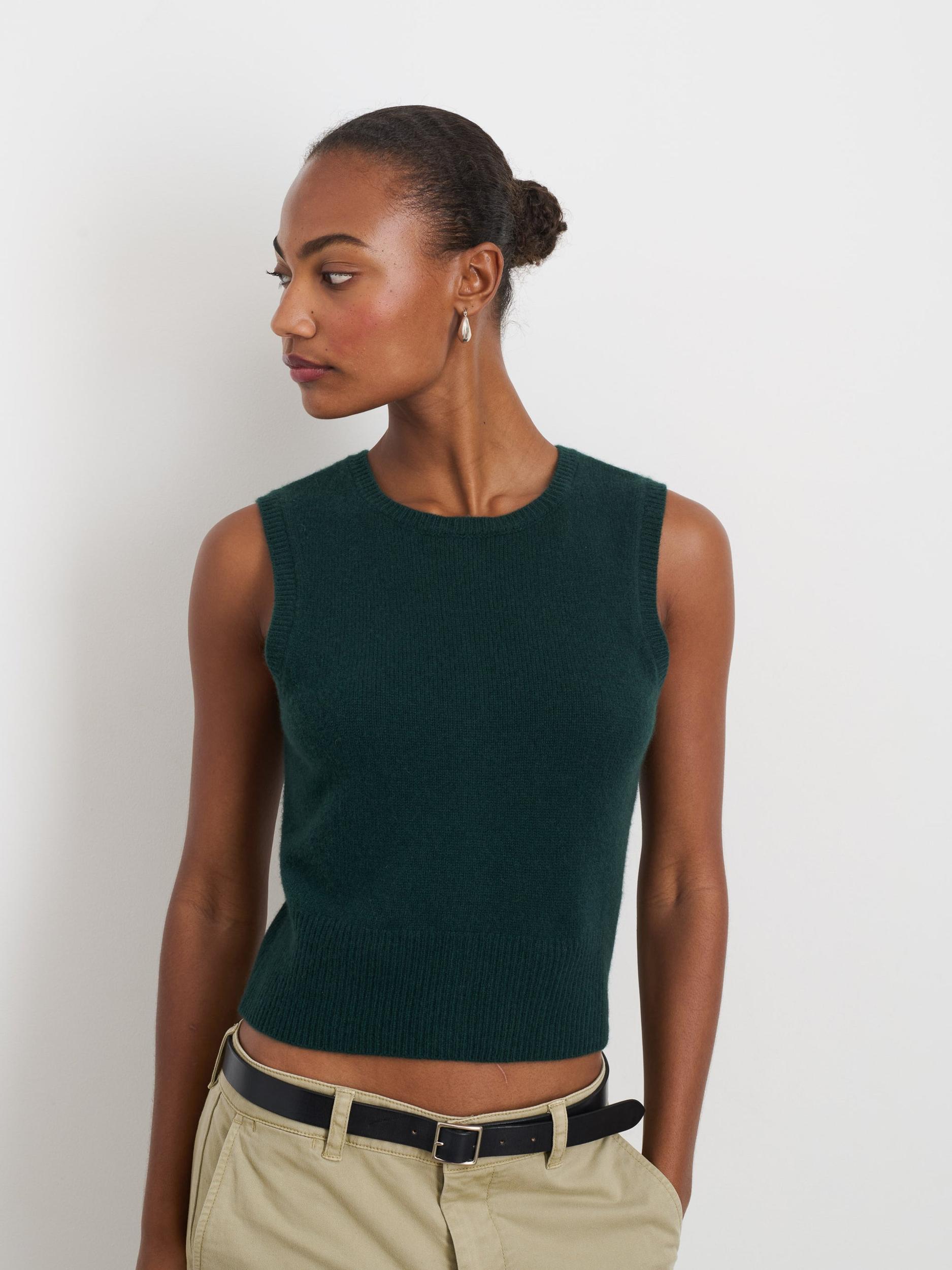 Lucie Vest in Cashmere Product Image