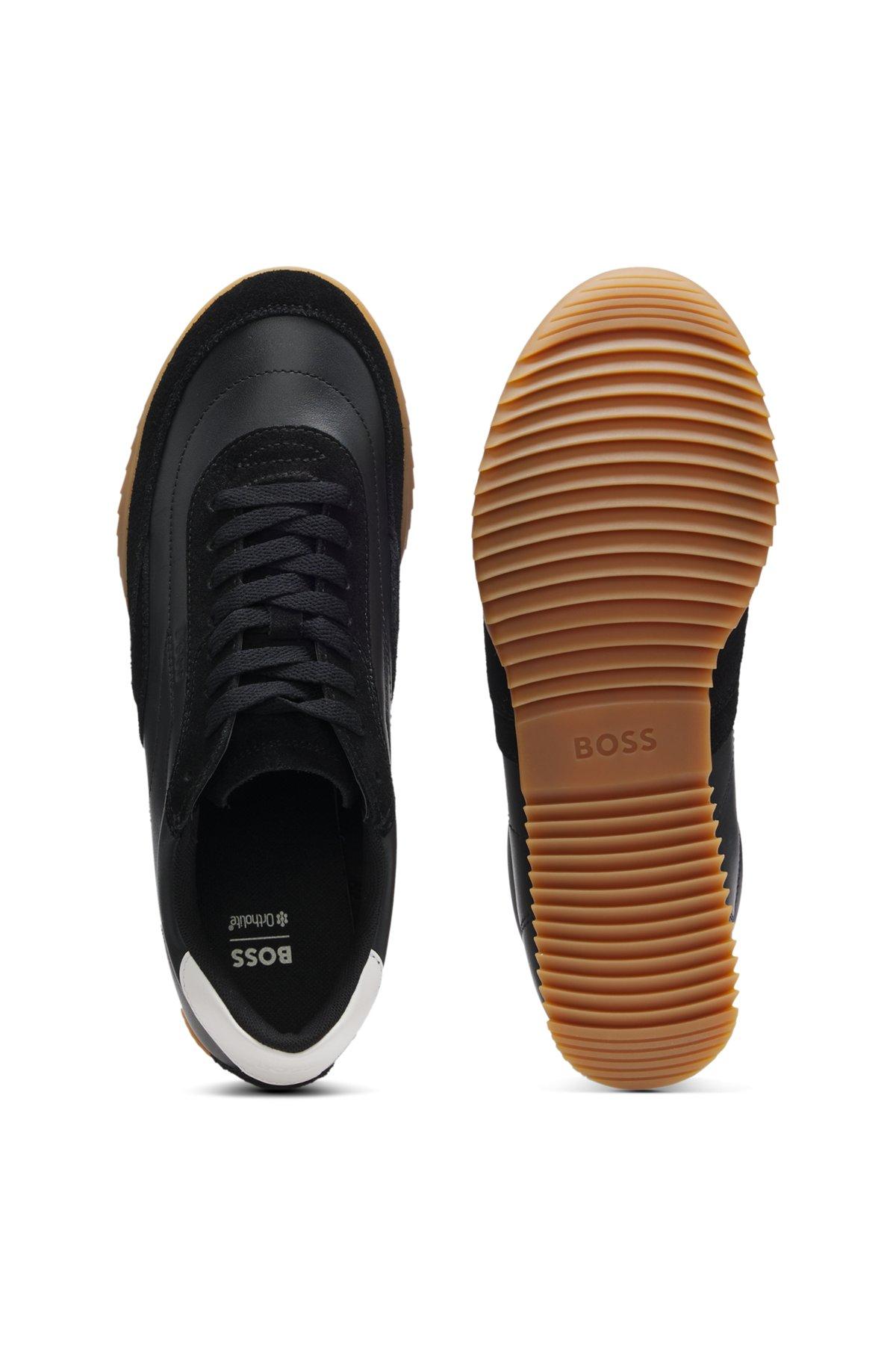 Trainers in leather and suede Product Image