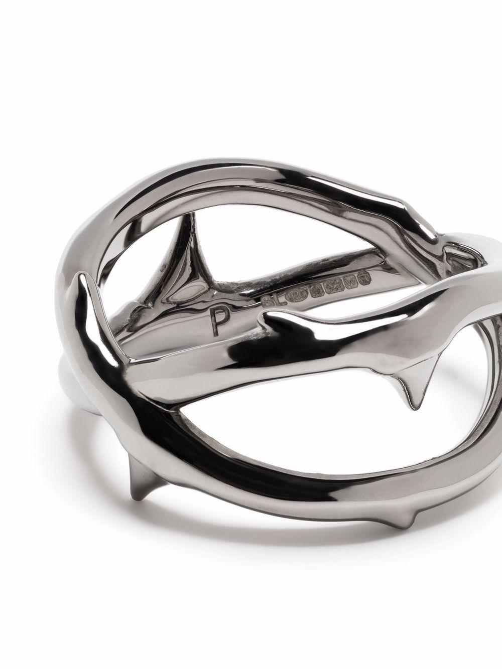 rose thorn wide band ring Product Image
