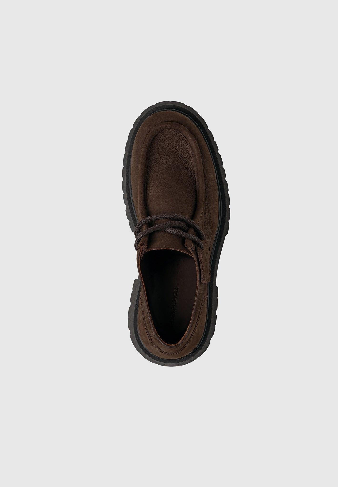L’Atelier - Nubuck Lace-up Shoe - Brown Male Product Image